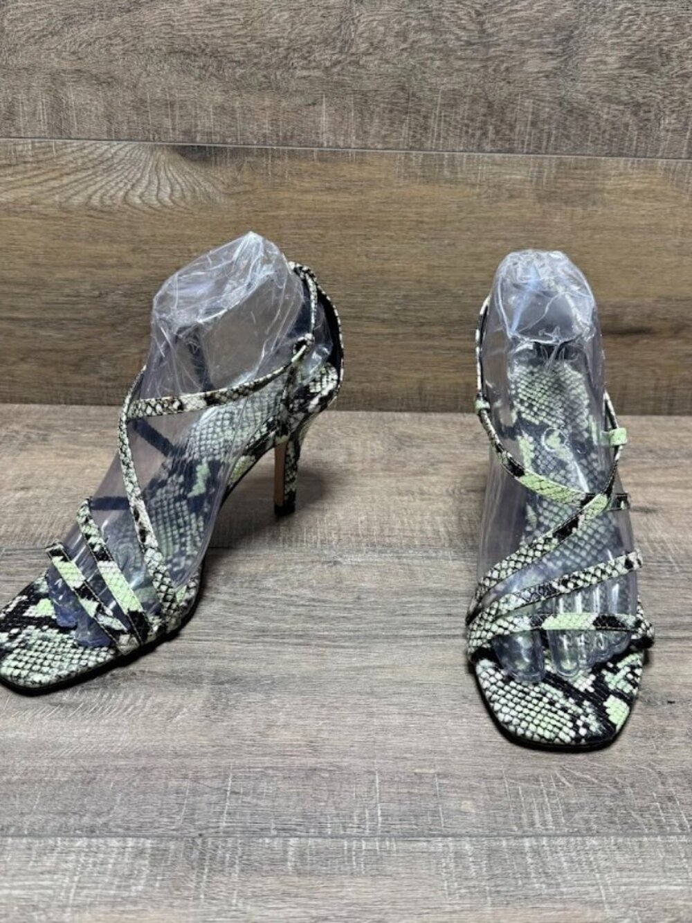 Jessica Simpson Omyra Snakeskin Stiletto Heel Shoes Women's Size 7.5